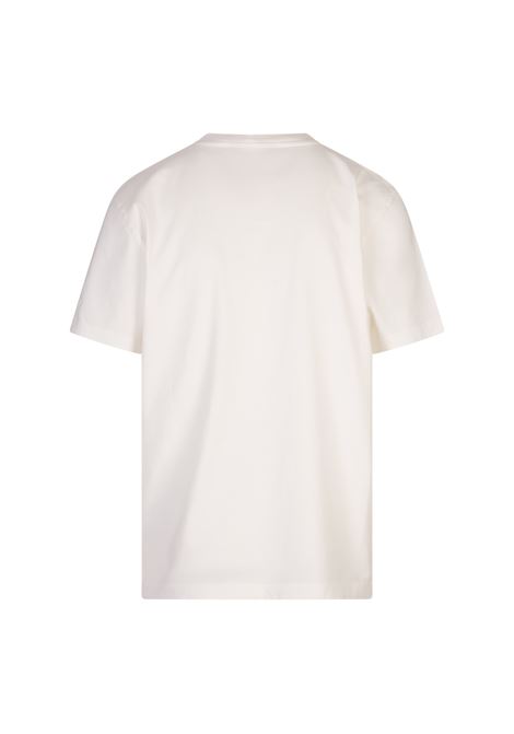 BARROW T-Shirt Bianca Con Logo Sul Girocollo - BARROW