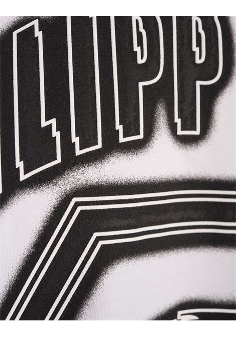 PHILIPP PLEIN T-Shirt Bianca Con Stampa PP Hexagon - PHILIPP PLEIN