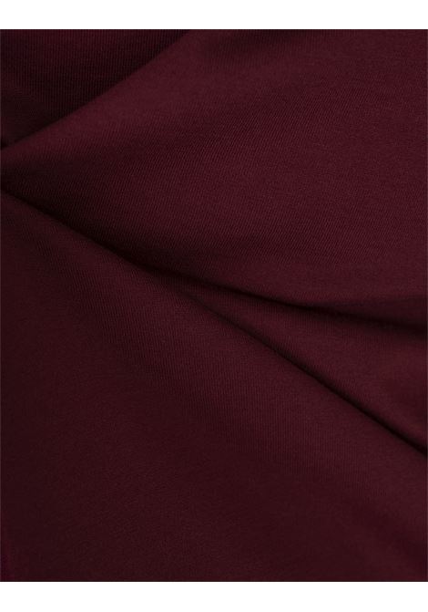 KITON T-Shirt Classica Rosso Scuro Con Logo Dietro - KITON