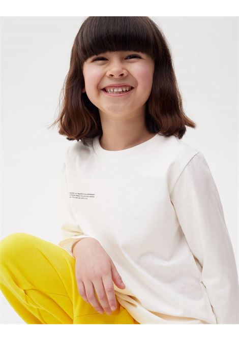 PANGAIA KIDS T-Shirt Core M/L In Cotone Organico PPRMINT Bianca - PANGAIA KIDS