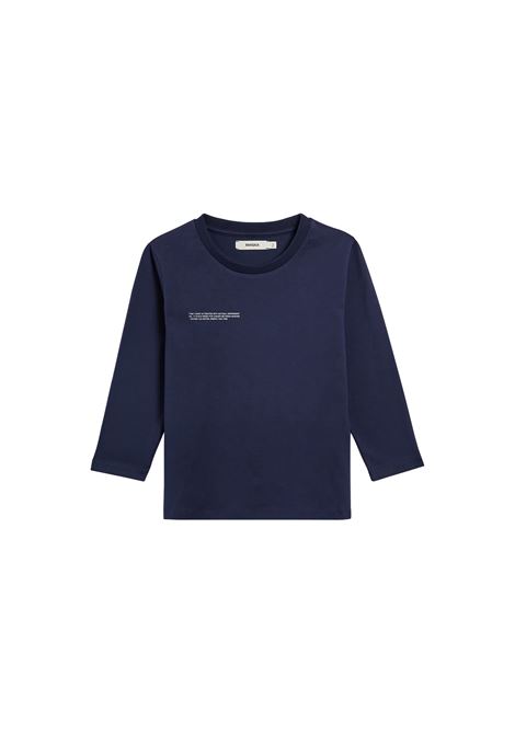 PANGAIA KIDS T-Shirt Core M/L In Cotone Organico PPRMINT Blu Navy - PANGAIA KIDS