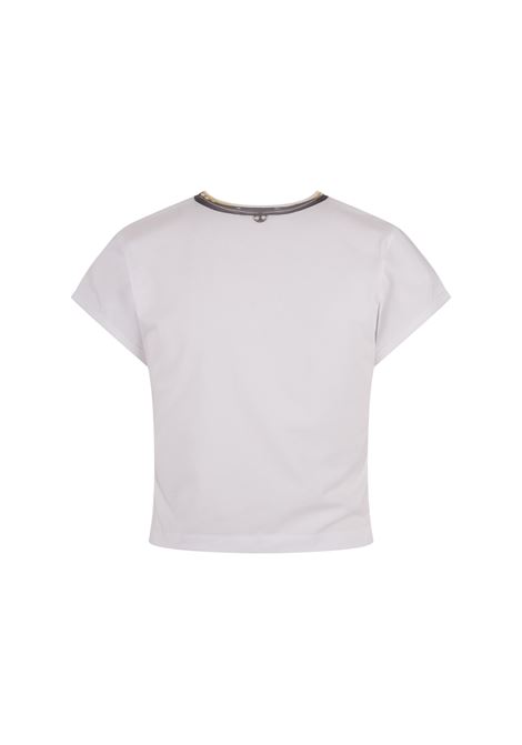 RABANNE T-Shirt Corta Bianca Con Stampa Grafica - RABANNE