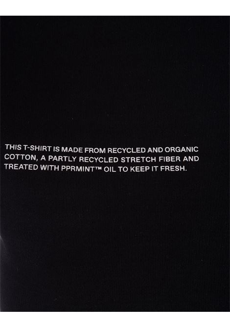 PANGAIA T-Shirt Fitted Crop In Cotone Riciclato Nero Donna - PANGAIA