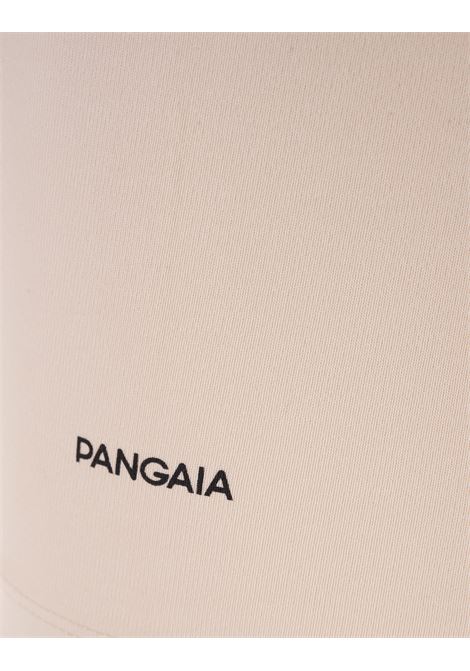 PANGAIA T-Shirt Fitted Crop In Cotone Riciclato Sabbia Donna - PANGAIA