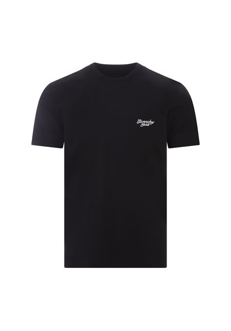 GIVENCHY T-Shirt GIVENCHY 1952 Slim In Cotone Nero - GIVENCHY