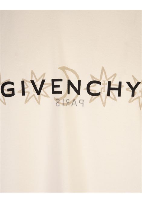 GIVENCHY T-Shirt GIVENCHY Reverse Avorio Con Stampa Tarocchi - GIVENCHY