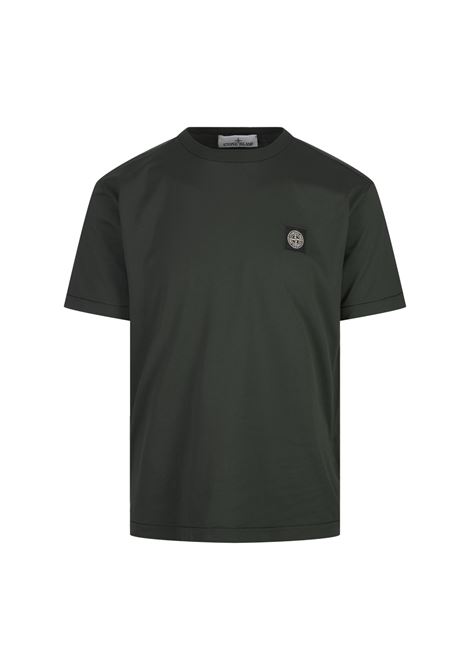 STONE ISLAND T-Shirt In Cotone 60/2 Grigio Piombo - STONE ISLAND