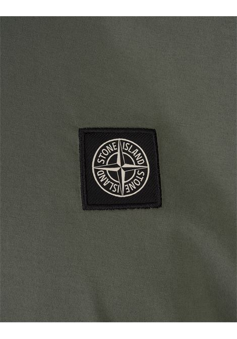 STONE ISLAND T-Shirt In Cotone 60/2 Verde - STONE ISLAND