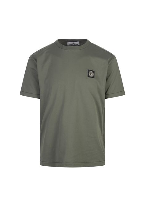 STONE ISLAND T-Shirt In Cotone 60/2 Verde - STONE ISLAND