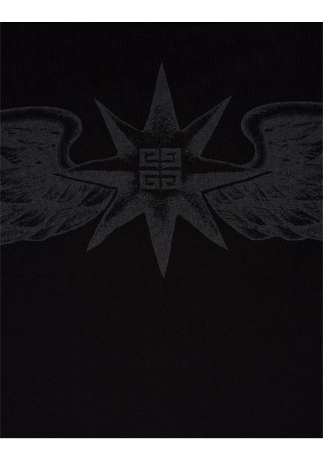 GIVENCHY T-Shirt In Cotone Nero GIVENCHY Wings - GIVENCHY