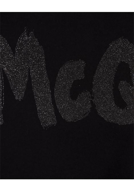 ALEXANDER MCQUEEN T-Shirt McQueen Graffiti In Nero/Grigio - ALEXANDER MCQUEEN