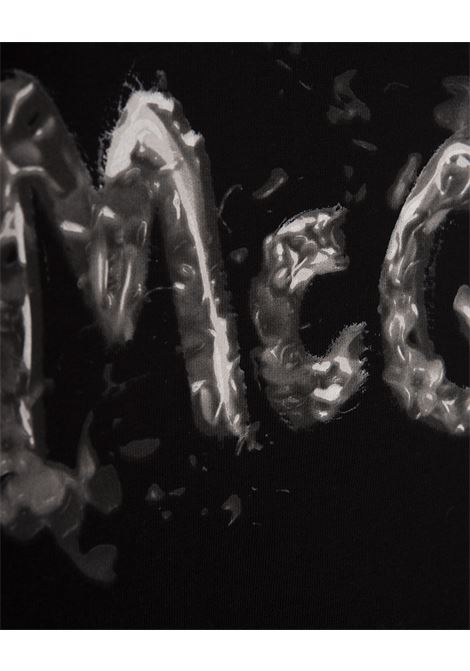 ALEXANDER MCQUEEN T-Shirt McQueen Graffiti In Nero/Grigio - ALEXANDER MCQUEEN