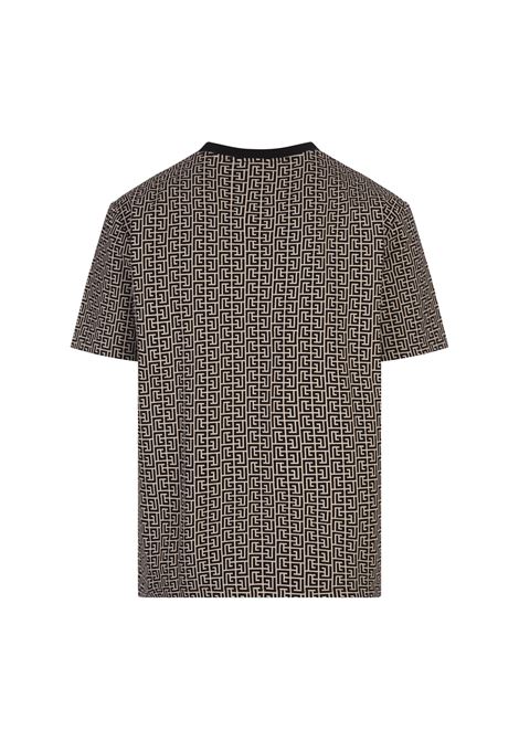 BALMAIN T-Shirt Monogram Con Etichetta Pierre Balmain - BALMAIN