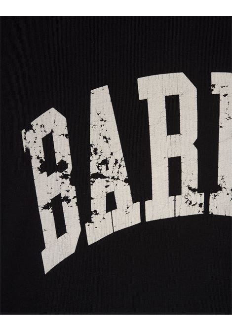 BARROW T-Shirt Nera Con Lettering E Stampa Grafica Con Smile - BARROW