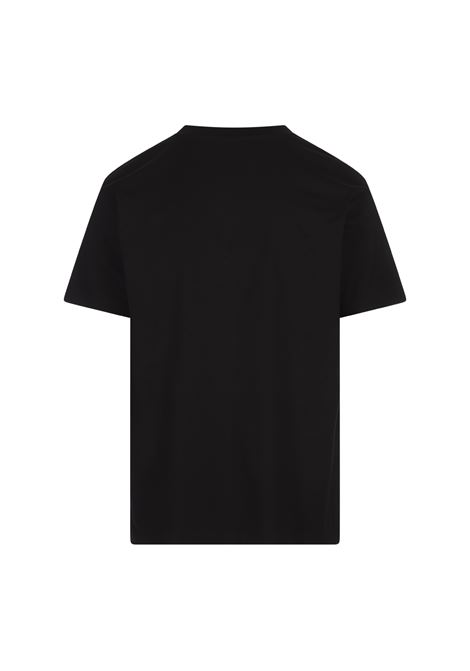 BALMAIN T-Shirt Nera Con Logo Balmain Paris - BALMAIN