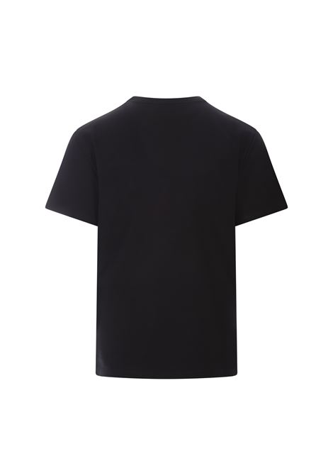 ALEXANDER MCQUEEN T-Shirt Nera Con Logo Bicolore - ALEXANDER MCQUEEN