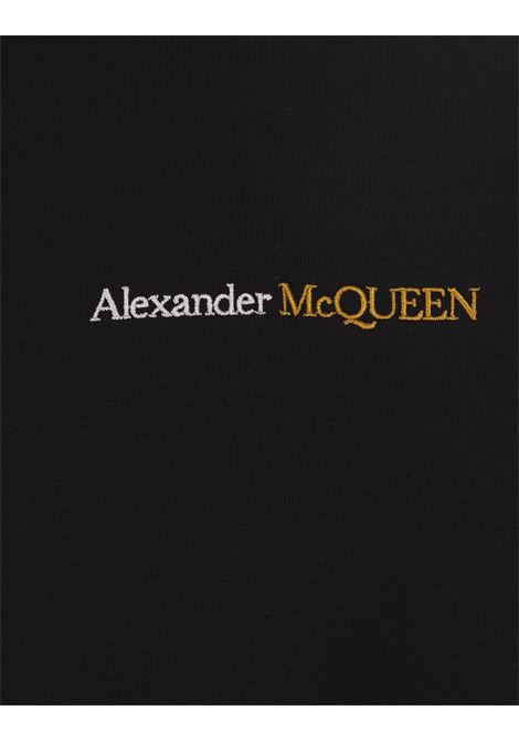 ALEXANDER MCQUEEN T-Shirt Nera Con Logo Bicolore - ALEXANDER MCQUEEN