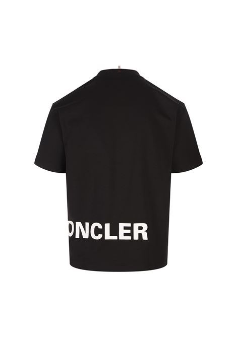 MONCLER GRENOBLE T-Shirt Nera Con Logo Moncler Grenoble - MONCLER GRENOBLE