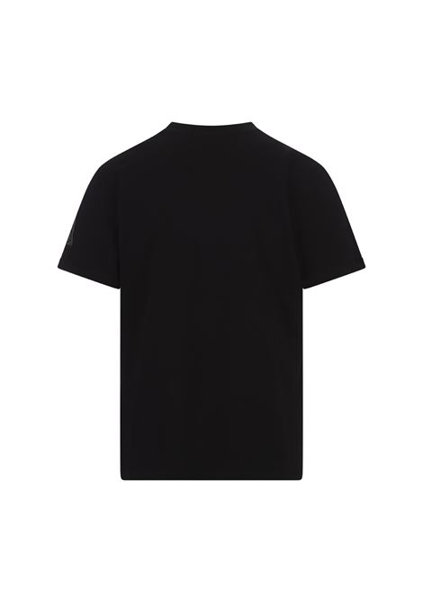 ALEXANDER MCQUEEN T-Shirt Nera Con Nastro Logato Sulle Maniche - ALEXANDER MCQUEEN