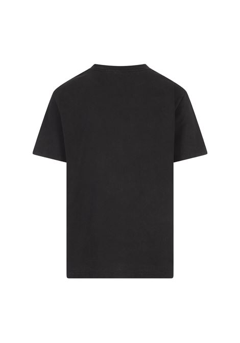 BALMAIN T-Shirt Nera Con Ricamo Balmain Vintage - BALMAIN
