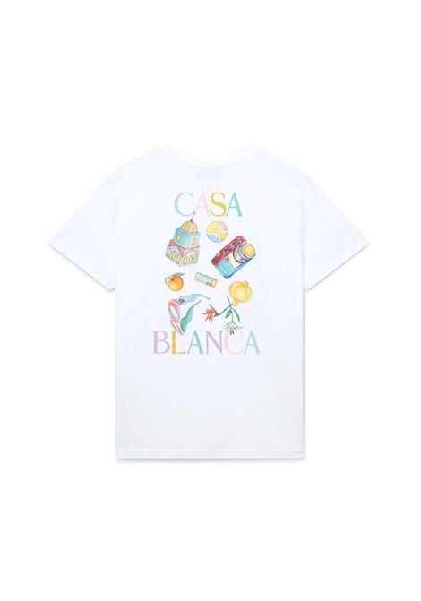 CASABLANCA T-Shirt Oggetti In Vrac Bianca - CASABLANCA