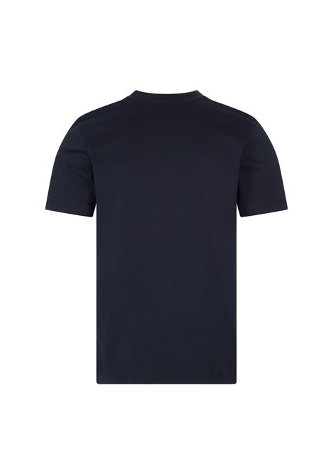 BOSS T-Shirt Regular Fit In Cotone Mercerizzato Blu Navy - BOSS