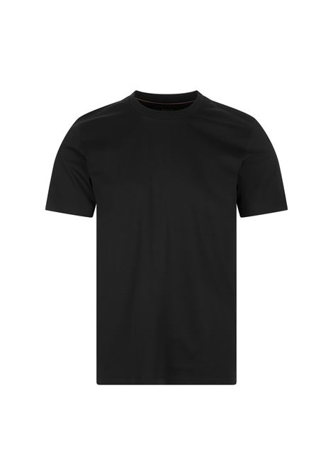 BOSS T-Shirt Regular Fit In Cotone Mercerizzato Nero - BOSS