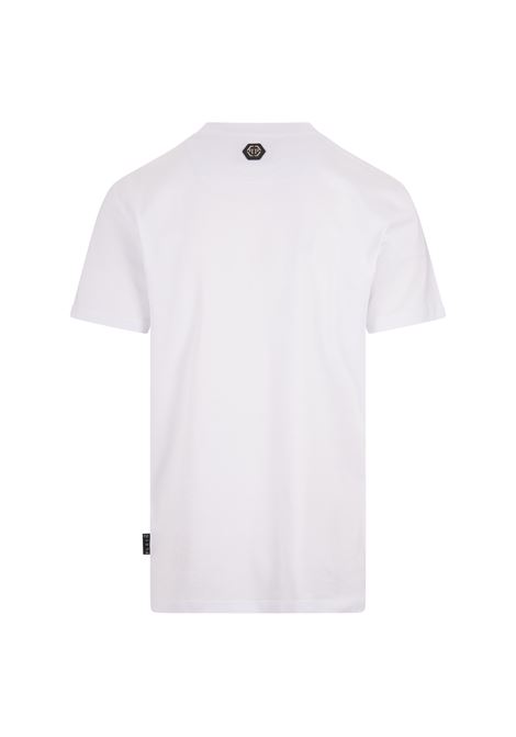PHILIPP PLEIN T-Shirt Round Neck SS Bianca Con Stampa - PHILIPP PLEIN