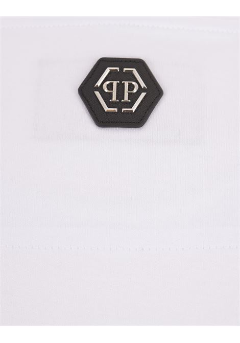 PHILIPP PLEIN T-Shirt Round Neck SS Bianca Con Stampa - PHILIPP PLEIN