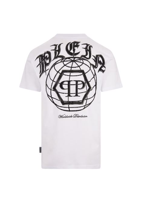 PHILIPP PLEIN T-Shirt Round Neck SS Bianca - PHILIPP PLEIN