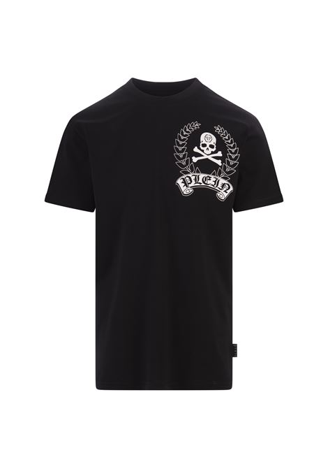 PHILIPP PLEIN T-Shirt Round Neck SS Nera Con Stampa - PHILIPP PLEIN