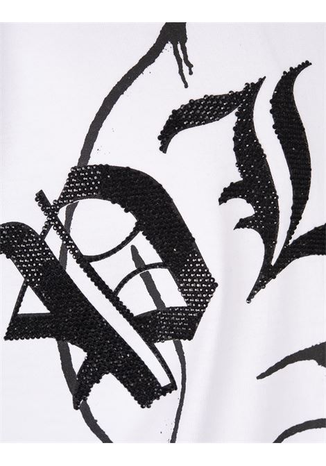 PHILIPP PLEIN T-Shirt Round Neck SS Skull Bianca - PHILIPP PLEIN