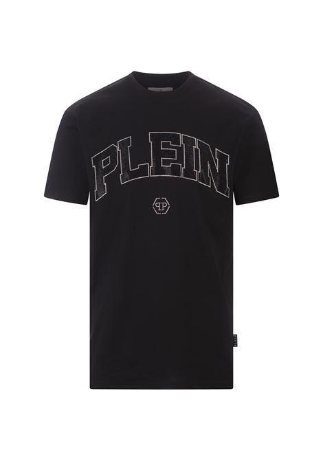 PHILIPP PLEIN T-Shirt Round Neck SS Stones Nera - PHILIPP PLEIN