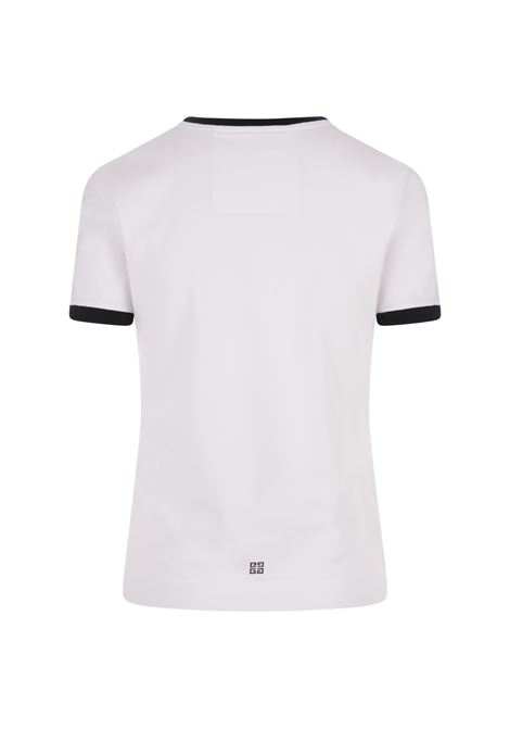 GIVENCHY T-Shirt Slim GIVENCHY Archetype In Cotone Bianco/Nero - GIVENCHY