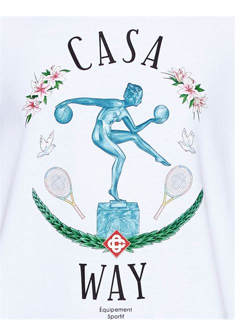 CASABLANCA T-Shirt Statue En Marbre Bianca - CASABLANCA