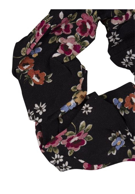 THE ANDAMANE Elastico Nero Con Fiori - THE ANDAMANE
