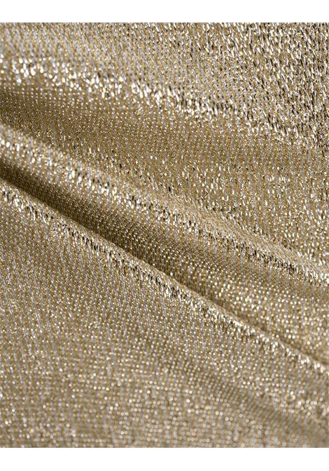 RABANNE Top A Maniche Lunghe In Lurex Dorato - RABANNE