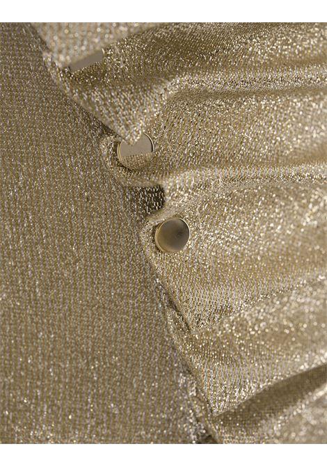 RABANNE Top A Maniche Lunghe In Lurex Dorato - RABANNE