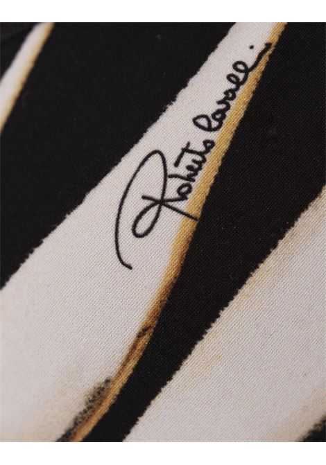 ROBERTO CAVALLI Top Bikini Con Stampa Ray Of Gold - ROBERTO CAVALLI