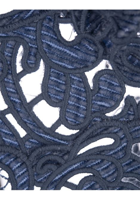 ERMANNO SCERVINO Top Bra In Pizzo Blu - ERMANNO SCERVINO