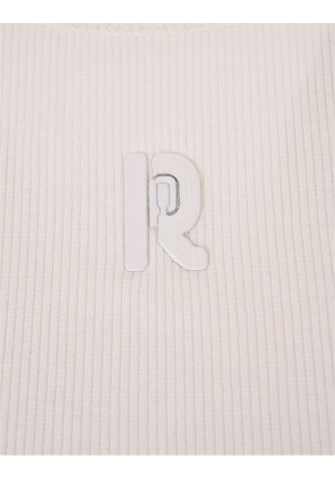 RABANNE Top Canotta Bianco Con Dettaglio Monogram - RABANNE