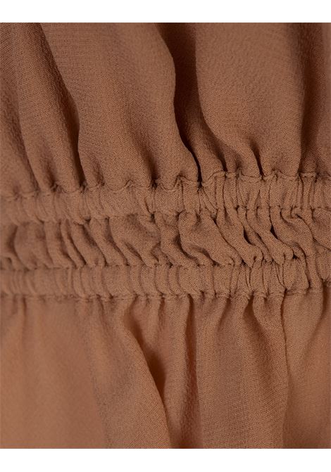 CHLOÉ Top Con Arricciature In Georgette Di Seta Cheek - CHLOÉ