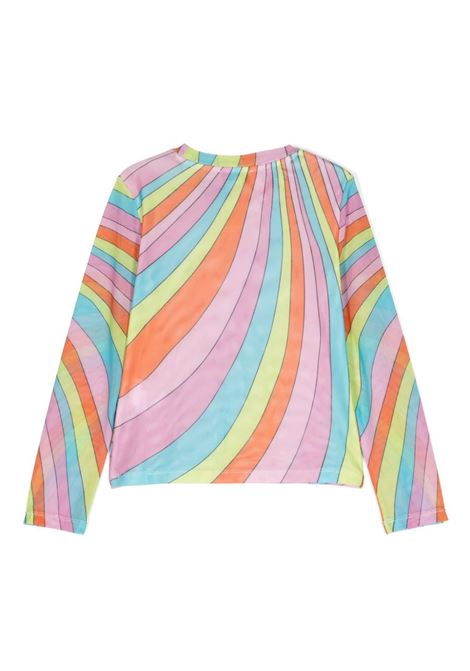 STELLA MCCARTNEY KIDS Top In Rete Multicolore Con Grafica Stella - STELLA MCCARTNEY KIDS