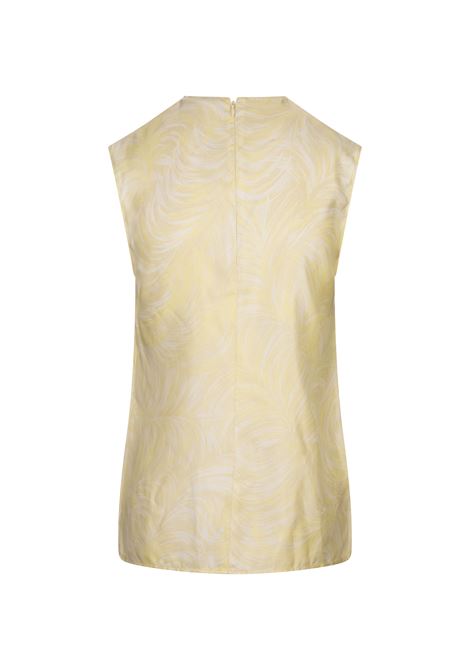 STELLA MCCARTNEY Top In Seta Gialla Stampata - STELLA MCCARTNEY