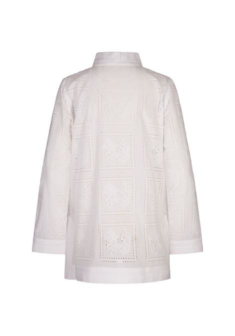 TORY BURCH Tunica Traforata Tory Bianca - TORY BURCH