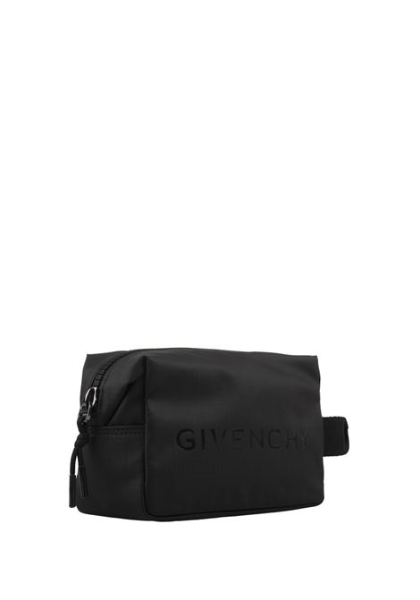 GIVENCHY Trousse Da Toilette G-Zip In Nylon 4G Nero - GIVENCHY