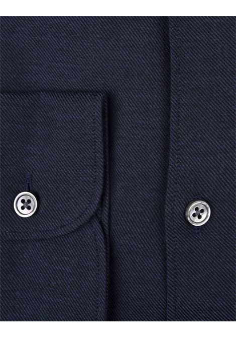 ZEGNA Camicia Cashco Blu Navy - ZEGNA