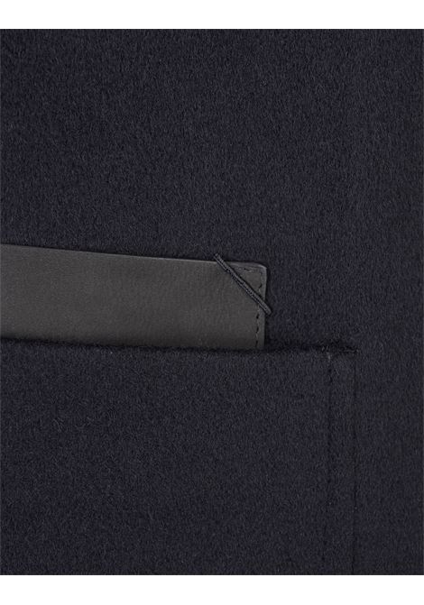 ZEGNA Cappotto Midi In Cashmere Blu Scuro - ZEGNA