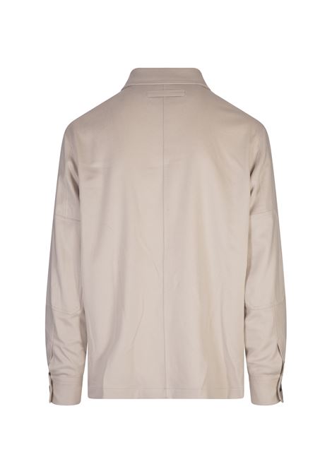 ZEGNA Overshirt Alba In Oasi Cashmere Bianca - ZEGNA