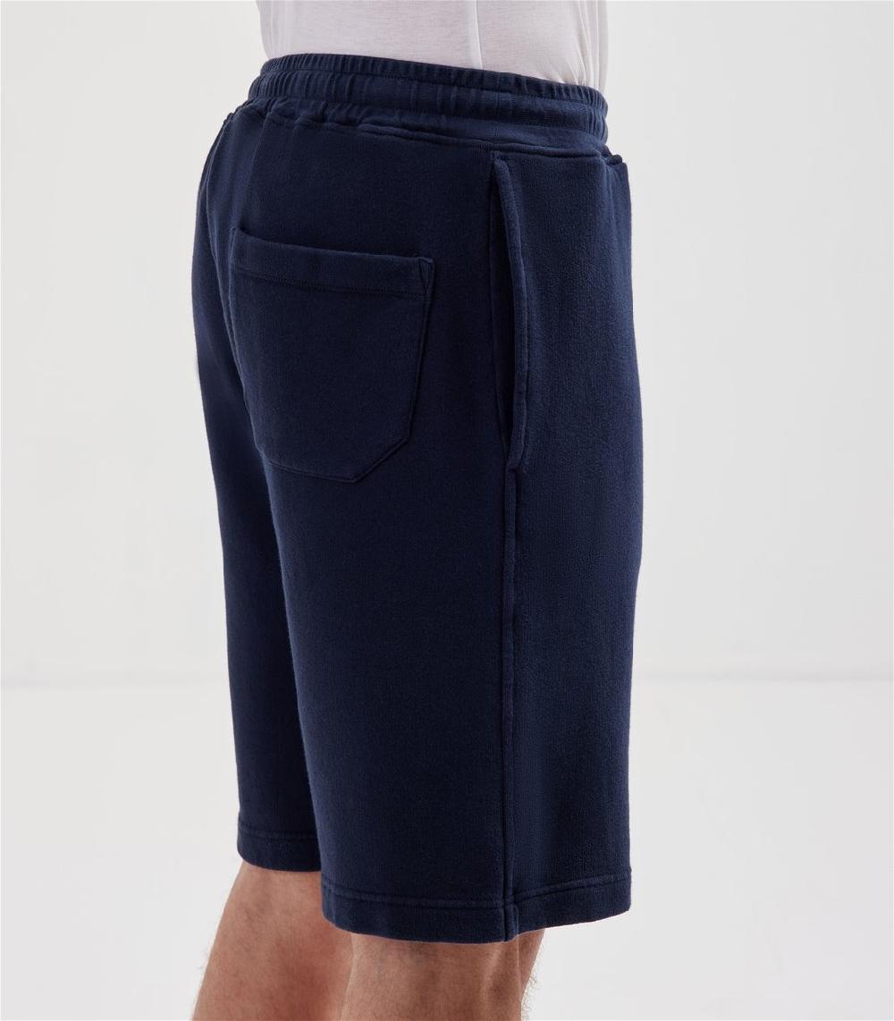 S.Moritz Bermuda Da Uomo In Felpa Blu Navy | S.Moritz Sito Ufficiale